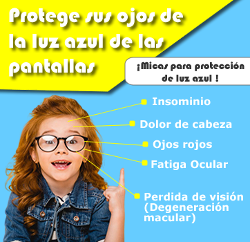 Suri poco pestaña Optikids - Micas / lentes para niños de proteccion luz azul, blue block,  blue ray